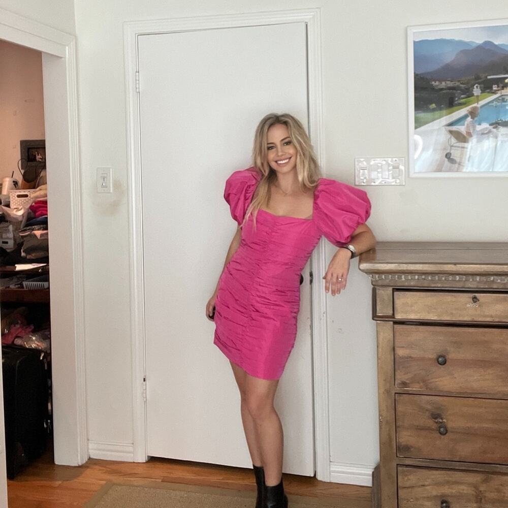 Rhode Suzette Dress in Malibu Pink worn 1 time